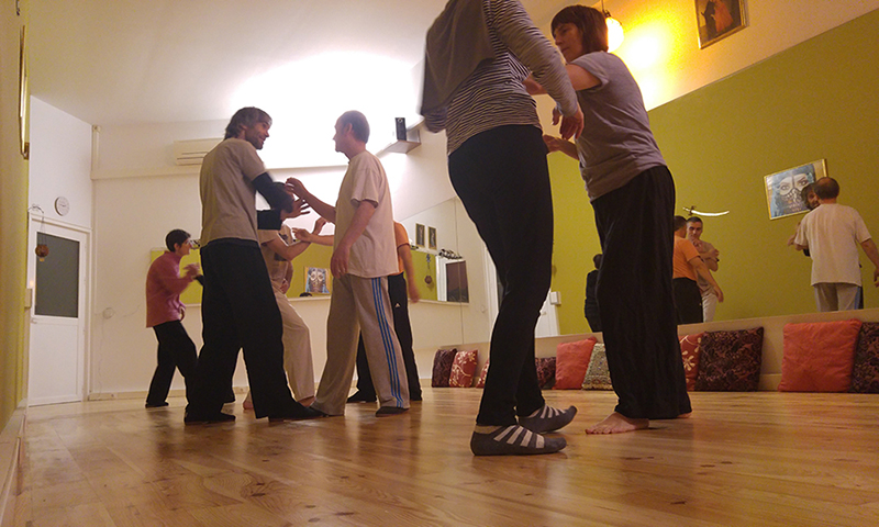 Clase de Tai chi en gros